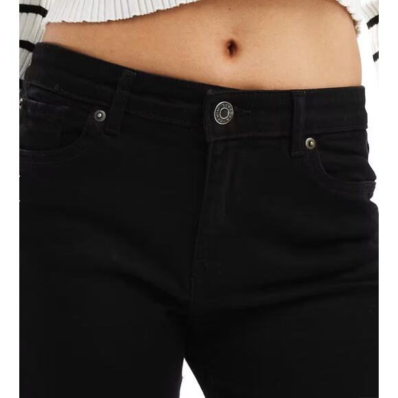 Bershka High Waisted Flared Jeans - Black - Size 2 - Picture 4 of 5
